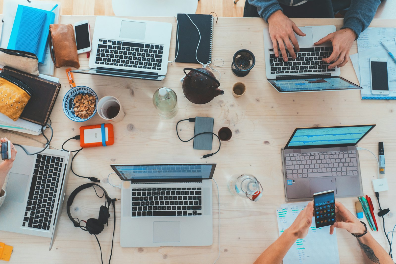 Marketing team laptops