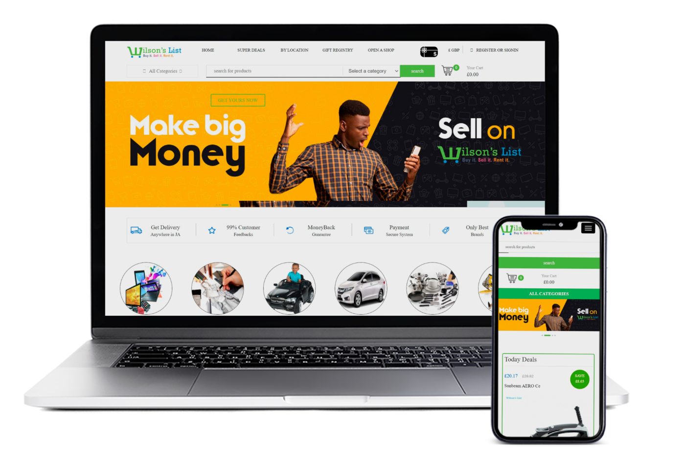 Wilson's List website project by Marketing Cognitive