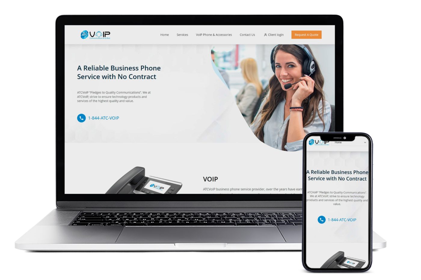 ATCVoIP website project by Marketing Cognitive